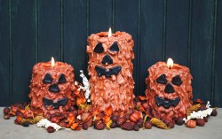 Jack-o-lantern Pillar Candle