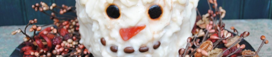 3 Wick Cinnamon Snowman Candle