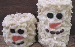 Snowmen Pillar Candles
