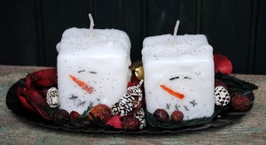 Snowmen Candles