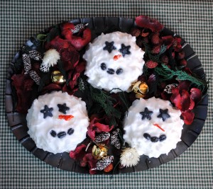Snowman Candle